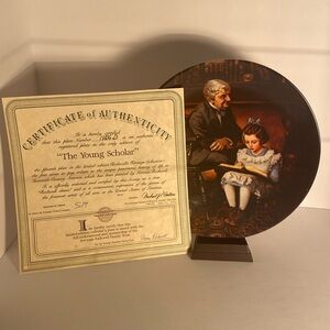 Norman Rockwell “The Young Scholar” Collector’s Plate